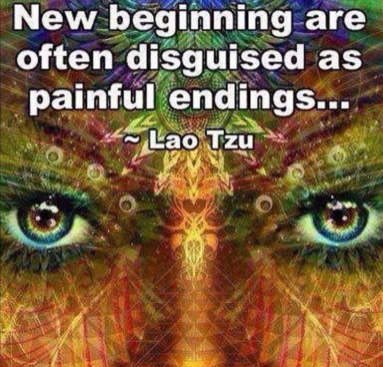 New beginnings are often disguised as painful endings… Tamara Kulish
